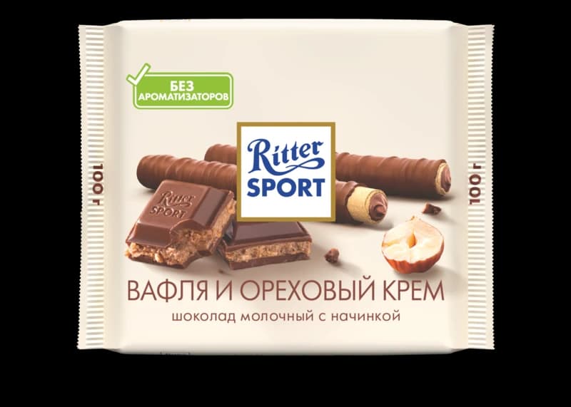 вафля и ореховый крем
